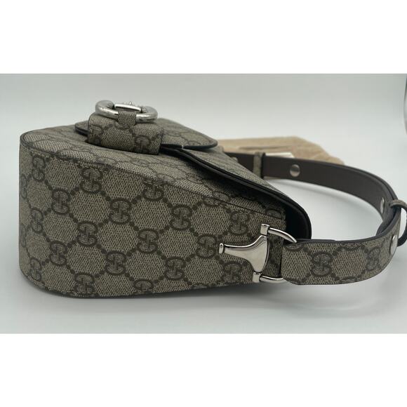 $3K NEW GUCCI GG ASYMMETRICAL 1955 HORSEBIT SHOULDER BAG PURSE AUTHENTIC! - Picture 8 of 14